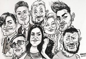 Caricaturist South Wales for parties and functions